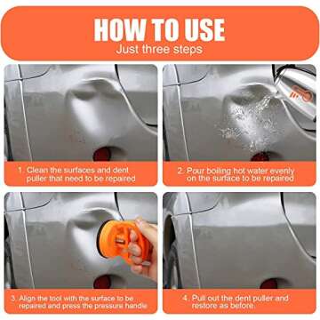 Dent Puller,2 Pack Car Dent Puller Dent Remover Tool Dent Removal Kit for Car Suction Cup Dent Puller and Dent Repair Kit Handle Lifter for Cars Body,Glass,Screen,Tiles Lifting,Objects Moving