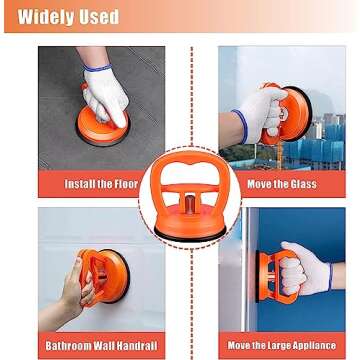 Dent Puller,2 Pack Car Dent Puller Dent Remover Tool Dent Removal Kit for Car Suction Cup Dent Puller and Dent Repair Kit Handle Lifter for Cars Body,Glass,Screen,Tiles Lifting,Objects Moving