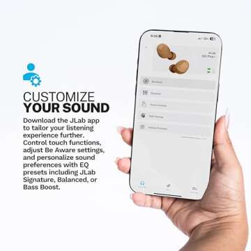 JLab Go Air Tones+ True Wireless Earbuds Designed with Auto On and Connect, Touch Controls, 32+ Hour...