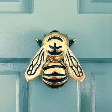 Bumblebee Door Knocker - Brass (Premium Size)