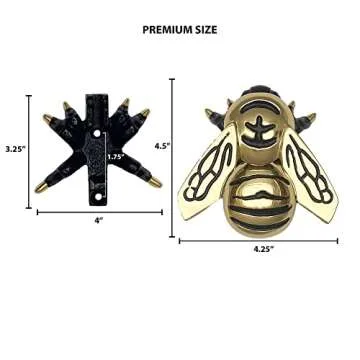 Bumblebee Door Knocker - Brass (Premium Size)