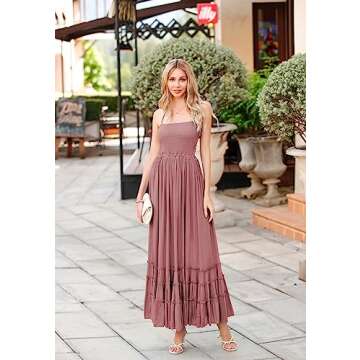 Boho Backless Maxi Dress for Summer Style
