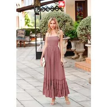 Boho Backless Maxi Dress for Summer Style