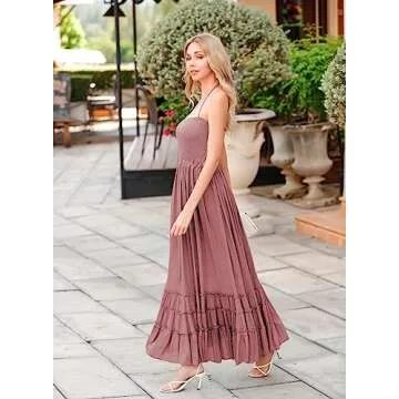 Boho Backless Maxi Dress for Summer Style