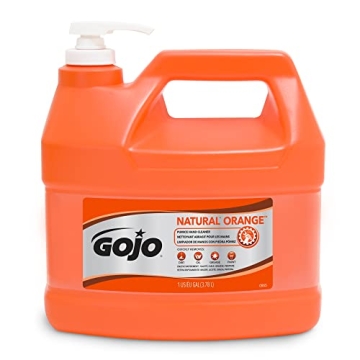 GOJO NATURAL ORANGE Pumice Hand Cleaner – Tough Grime Remover with Refreshing Citrus Scent