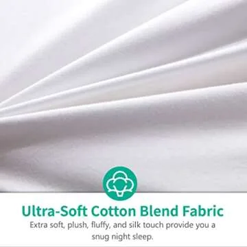 Luxury Down Comforter - 100% Organic Cotton, All Seasons