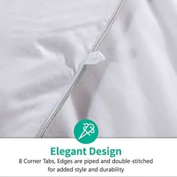 Luxury Down Comforter - 100% Organic Cotton, All Seasons