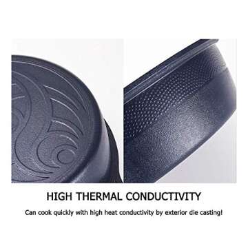 IH Shabu Shabu 28 cm Double Coated Ceramic Stock Pot