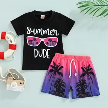 Stylish Toddler Boys Shorts Set for Summer Fun