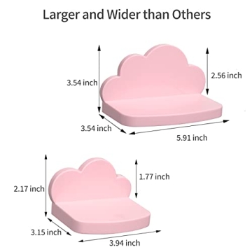 Veluckin Cloud Floating Shelves for Kids Room Decor