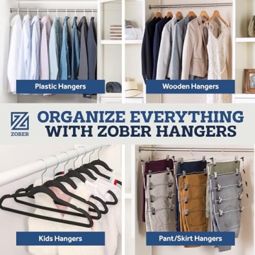 Premium Wooden Hangers - 20 Pack, Heavy Duty and Non Slip
