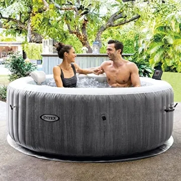 INTEX Greywood Deluxe Inflatable Spa – App Control & LED Light