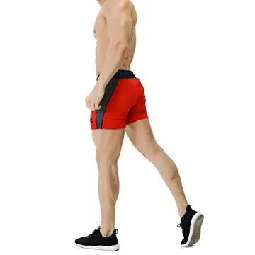 BROKIG Men's 5" Gym Bodybuilding Shorts Running Workout Lightweight Shorts Elastic Waistband with Po...
