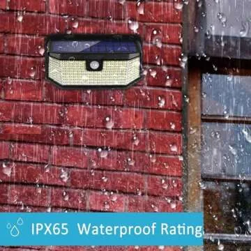 Aootek Solar Lights Outdoor 182 LEDs 2500Lm Solar Motion Sensor Lights IP65 Waterpro of with Wide Anglefor Patio Garden Garage Yard Front Door(2pack)