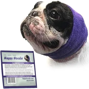 Happy Hoodie The Original Dog & Cat Calming Band - Anxiety Relief and Noise Protection in Purple