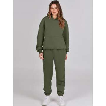 Trending ANRABESS Women's 2 Piece Oversized Tracksuit