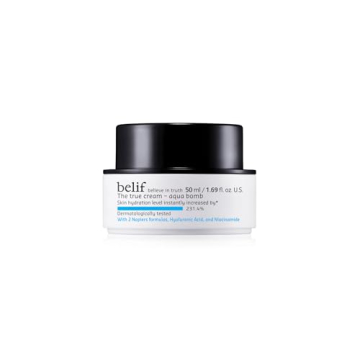 belif The True Cream Aqua Bomb 50ml, Daily Lightweight Facial Moisturizer, Hydrating & Plumping Face...