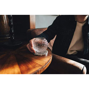 Golf Whiskey Glasses - Set of 2 - Unique, Handmade, Durable, and Fun Golf Drinking Accessories 10 Ounces Each and Handmade with Robust Packaging (2 Glasses, Not Personalized)