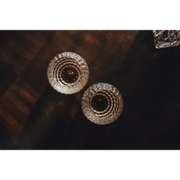 Golf Whiskey Glasses - Set of 2 - Unique, Handmade, Durable, and Fun Golf Drinking Accessories 10 Ounces Each and Handmade with Robust Packaging (2 Glasses, Not Personalized)