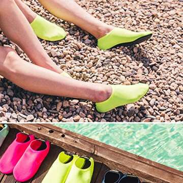 JIASUQI Quick Dry Aqua Water Swim Shoes for All