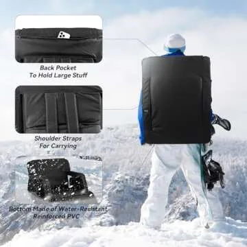 Heated Stadium Seat with Massage & Power Bank