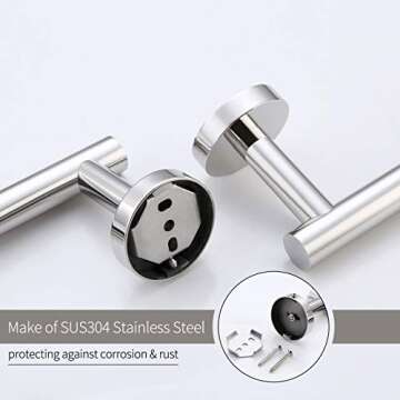 KES Stainless Steel Toilet Paper Holder - Modern & Rustproof