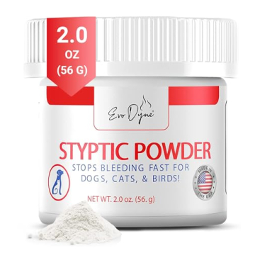 Evo Dyne Bleed Stop Powder for Dogs, Cats & Birds | Fast-Acting 2oz