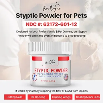 Evo Dyne Styptic Powder for Pets | Quick Blood Stop Powder