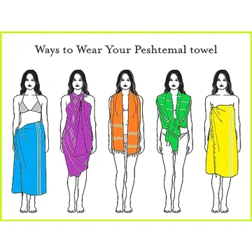 HAVLULAND Turkish Beach Towels, Sand-Free & Quick Dry