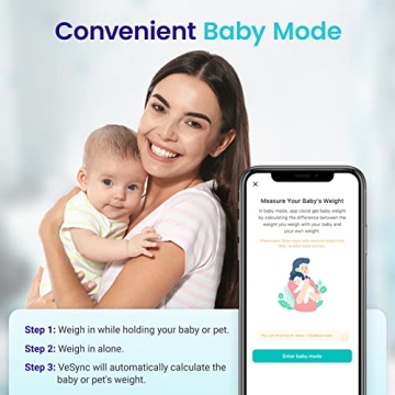 Etekcity Smart Scale for Body Metrics and Health Tracking