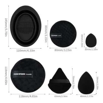 MAANGE Makeup Brushes 29 Pcs Makeup Kit, Premium Synthetic Foundation Powder Concealers Eye shadows Blush Brush Make up Brushes Set (Black, 29 Piece Set)