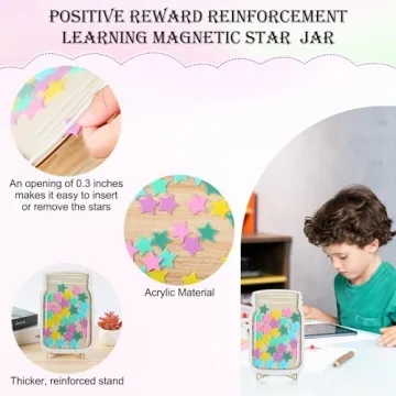Stars Magnetic Jar for Rewarding Kids Behavior Incentives