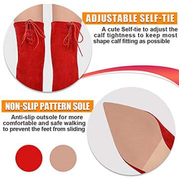 TYFLOVE Women Over The Knee Boots Fashion Suede Block Heels shoes Sexy Lace up Thigh High Boots