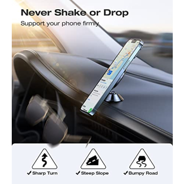 VICSEED Magnetic Phone Holder for Cars - Strong Adhesion