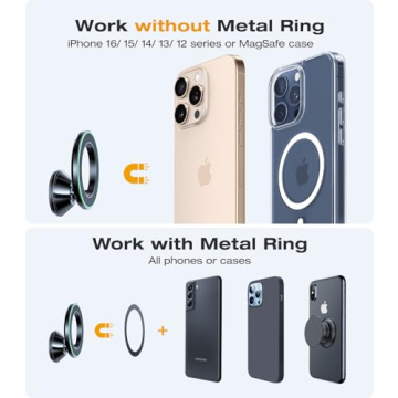 VICSEED Magnetic Phone Holder for Cars - Strong Adhesion