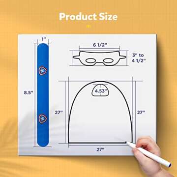 KARAZZO Superhero Capes Set and Wristbands Kids Costumes Halloween Christmas Cosplay Dress Up for Bo...