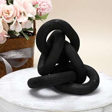 Queekay 5 Link Wooden Chain Decor - Rustic Home Accent