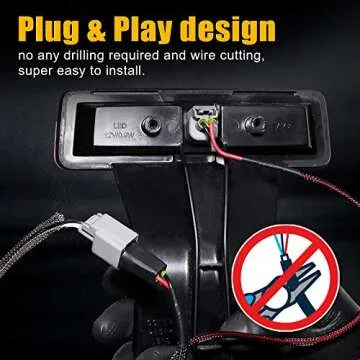 SUPAREE Plug and Play Spare Tire Brake Light for Jeep