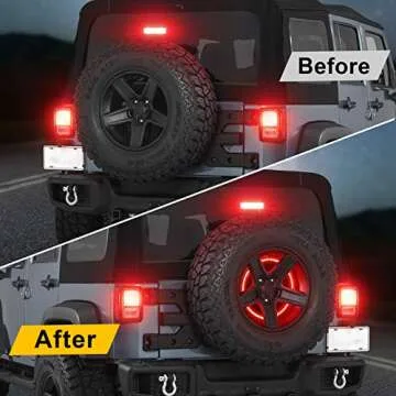 SUPAREE Plug and Play Spare Tire Brake Light for Jeep