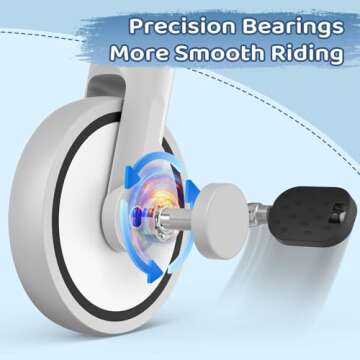 SEREED Colorful Lighting Toddler Tricycle for 2-5 Years Old Boys, Adjustable Seat&Handlebar Trike, Removable Basket, Birthday Gift Idea for Kids Ages 2+ (Black)