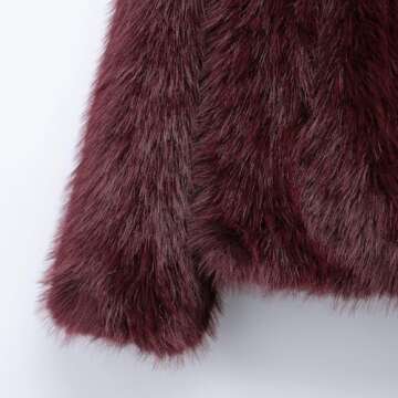 Mtsebmves Women's Faux Fur Jacket for Stylish Winter Wear