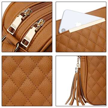 Stylish KKXIU Double Compartment Crossbody Bag for Women