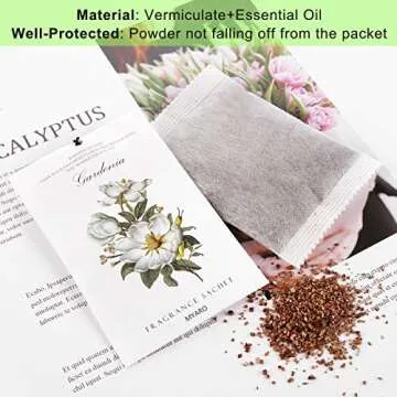 MYARO 12 Packs Scented Sachets for Drawer and Closet, Long-Lasting Sachets Bags Home Fragrance 6 Scents Option- Lavender, Rose, Jasmine, Ocean, Gardenia, Lily