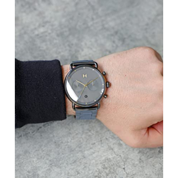 MVMT Blacktop Honey Smoke Chronograph Watch - 47mm Auto Style