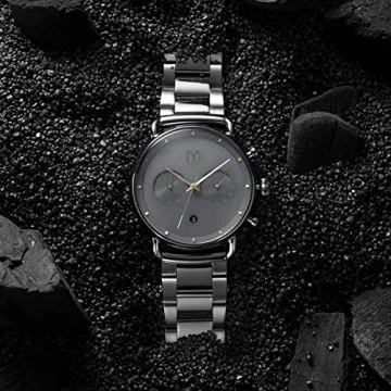 MVMT Blacktop Honey Smoke Chronograph Watch - 47mm Auto Style