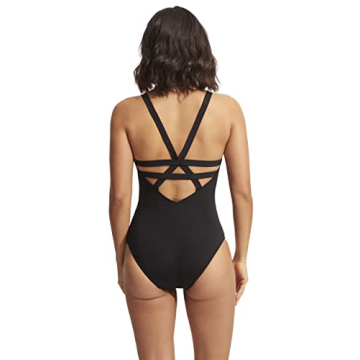Stylish Seafolly Eco-Friendly Deep V Swimsuit for Women