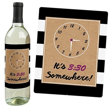 Teacher Appreciation Wine Bottle Labels - Set of 4