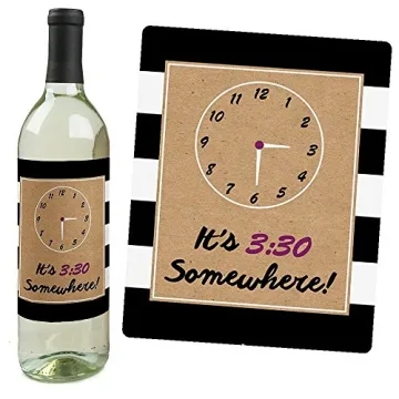 Teacher Appreciation Wine Bottle Labels - Set of 4