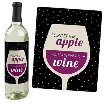 Teacher Appreciation Wine Bottle Labels - Set of 4
