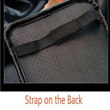 EGBANG Bling Bling Auto Center Console Pad PU Leather Car Armrest Seat Box Cover Protector Universal Fit (Car Armrest)